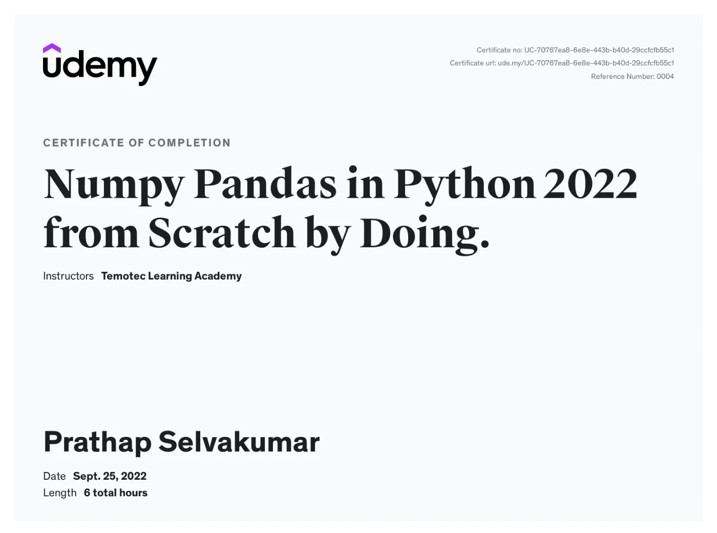NumPy & Pandas in Python
